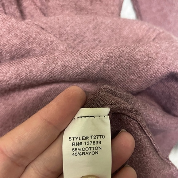 Altar'd State Womens Deep Plum Tunic Sweater Relaxed Fit Patch Pocket Boho S/M - Picture 11 of 11